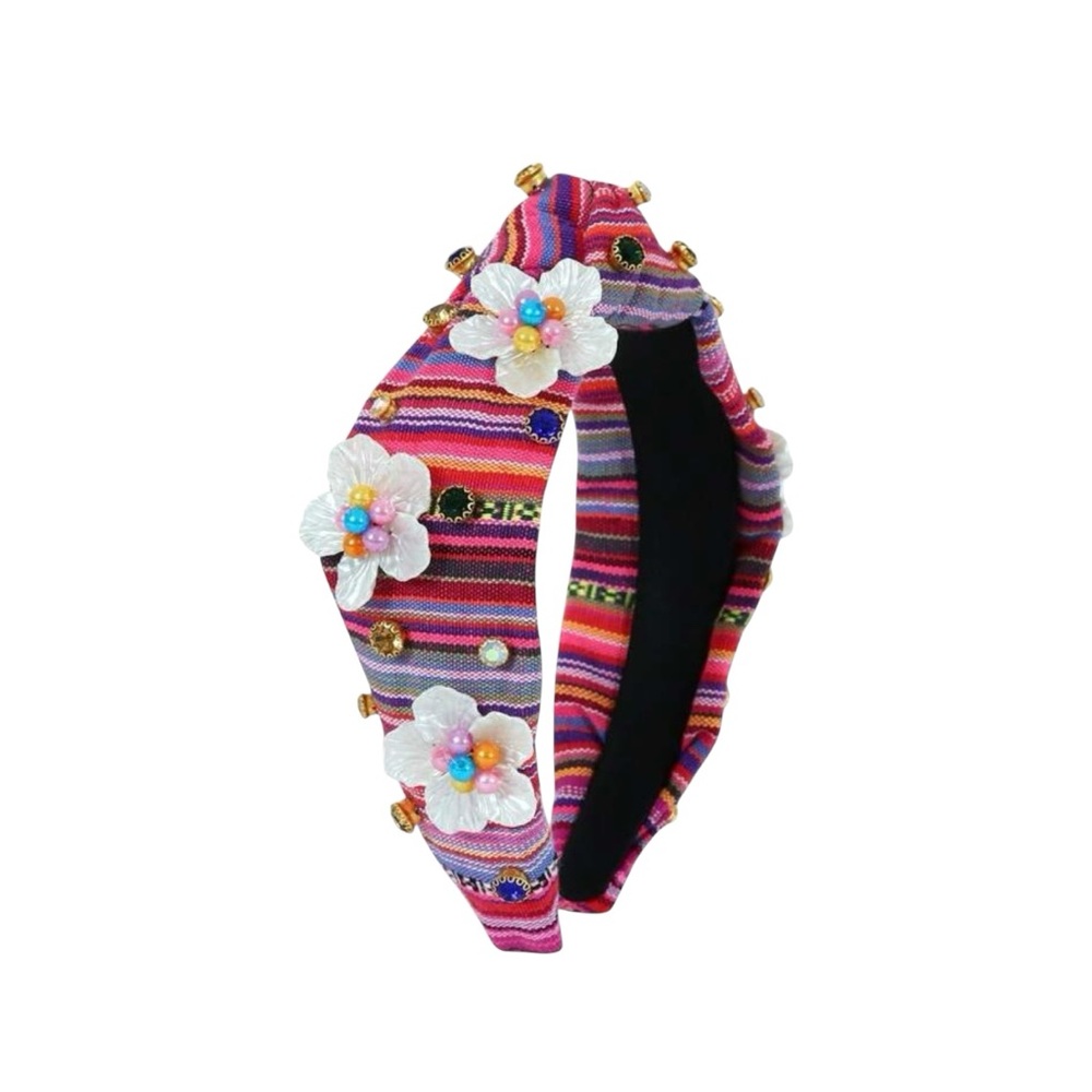 🆕 colorful embroidery headband